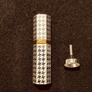 Dior Silver and Gold Houndstooth Patterned Accessory